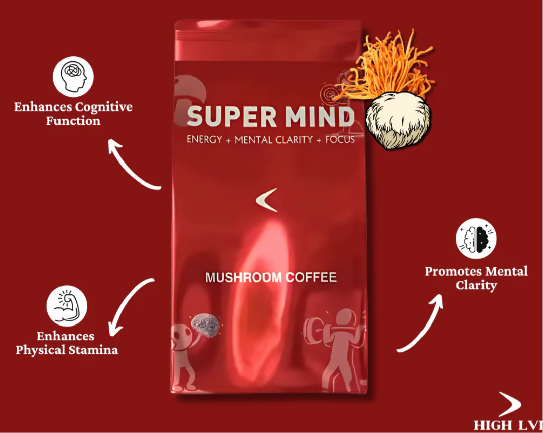 Super Mind Lionsmane Organic Arabica Instant Coffee