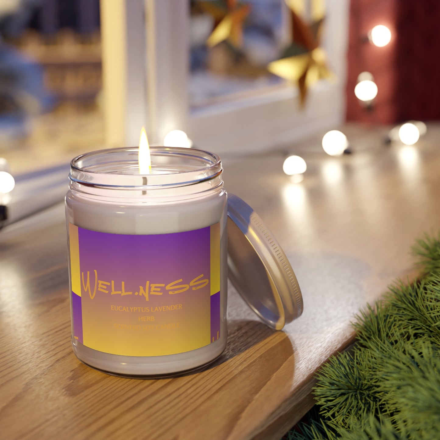 The Well.Ness Collection| Goldewater Health| Eucalyptus Lavender + Herb Scented Candle