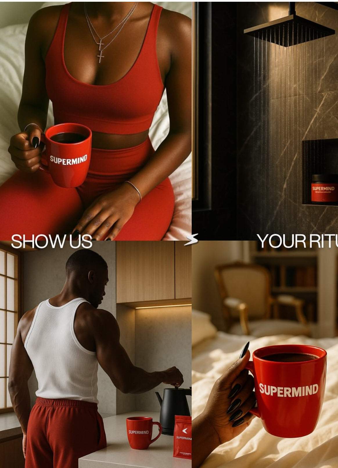 SUPERMIND MUG ( EXCLUSIVE AND LIMITED) comes with Gold SPOON