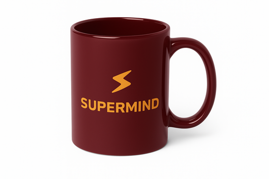 SUPERMIND ( BURGANDY MUG) LIMITED EDITION